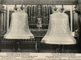 Baptême des nouvelles cloches le 24/09/1922