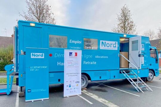 Camion bleu France services